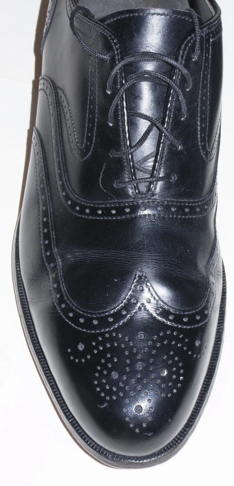 МУЖСКАЯ FOOTJOY CLASSICICS ИЗ ЧЕРНОЙ КОЖИ ЗАКОНЦОВКА ПЛАТЬЕ ТУФЛИ/ОКСФОРДЫ/СДЕЛАНО В США 10C - Изображение 2 из 4