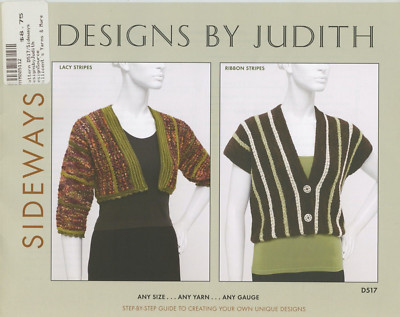 Designs by Judith Knitting Pattern Book D517 Sideways - 4 designs