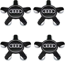 4pcs 135mm Audi Black Wheel Center Hub Caps  A4 A5 A8 S4 S5 4F0601165N