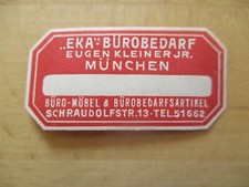 (9256) Reklamemarke - "EKA" Bürobedarf Eugen Kleiner München