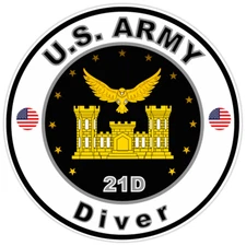 United States Army Diver Bumper Sticker Military Soldier Decal 5"