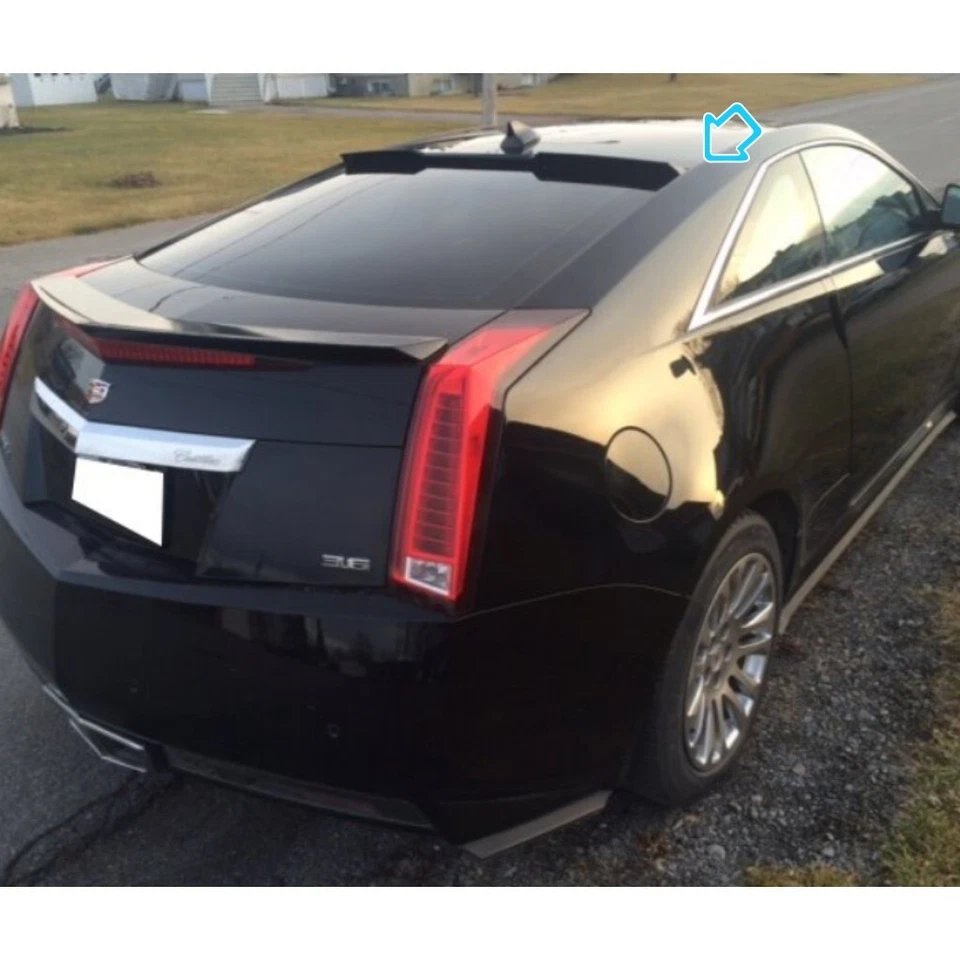 Flat Black 889H Rear Window Roof Spoiler Wing Fits 2011~2014 Cadillac CTS Coupe - Image 2 of 4