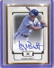 2024 Topps Definitive Gold Frame #DCFA-GB George Brett EX Excellent Auto 25/30 R