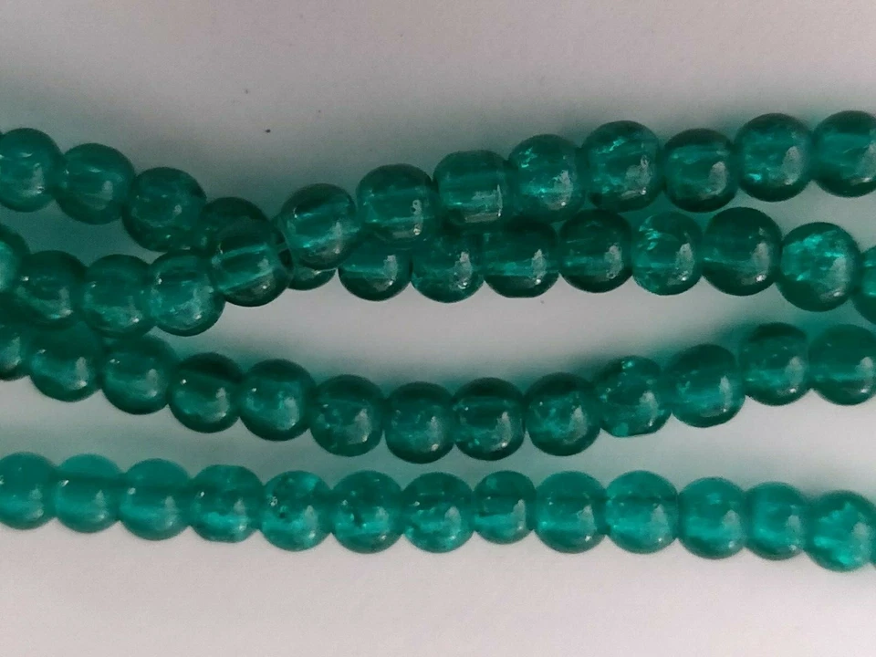 CRACKLE CRISTAL CUENTAS ESPACIADORES DIJES FABRICACIÓN DE JOYAS 8 MM (400 PIEZAS)  Foto 3 de 4