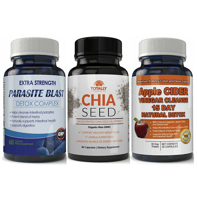 Parasite Intestinal Support Chia Seed Oil Apple Cider Vinegar Weight Management