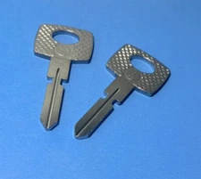 Pair Uncut Key Blank For Mercedes Benz w107 w124 w126 w129 w140 C E S SE SEC SL