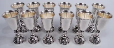 La Paglia Cordials 100 Midcentury Modern Barware Cups American Sterling Silver
