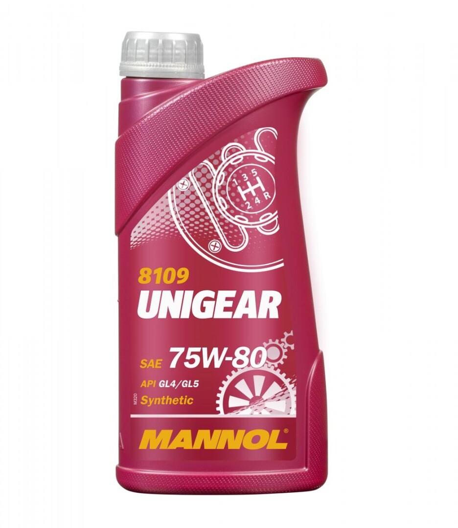 Huile semi-synthétique MANNOL Unigear 75W80 API GL4/GL5 pour engrenages 1L