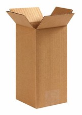 4 x 4 x 8 Shipping Boxes Moving Boxes Corrugated Kraft 25/Bundle 25/Pack