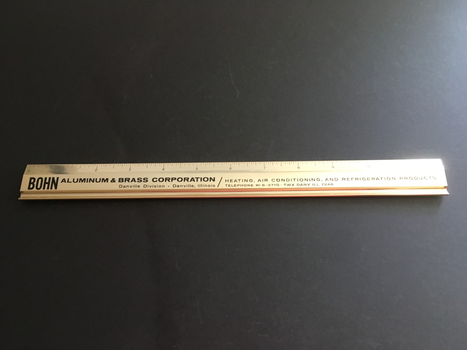 Vintage advertising 12" Ruler BOHN Aluminum & Brass Corporation