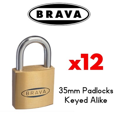 Padlocks X15 KEYED ALIKE BRAVA 20mm High Quality BULK LOT