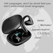 144 Language Translator Earbuds Wireless Bluetooth 5.1 Headphones Air Conduction