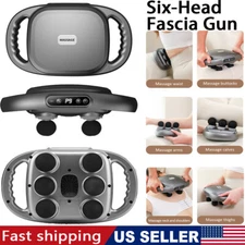 Fascia Gun Muscle Massager High Frequency Back Waist Machine Six-head Shoulder