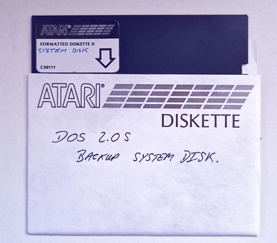 ATARI 400 800 SYSTEM DISK DOS 2.0S - 5.25 FLOPPY DISK - BETRIEBSSYSTEM