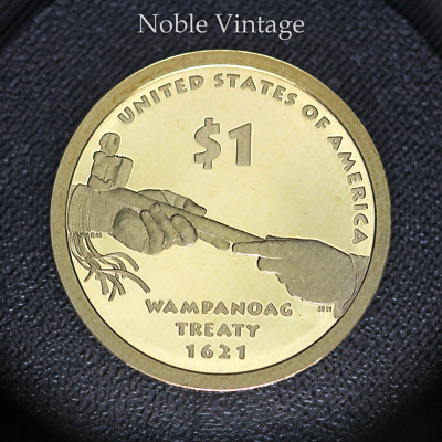 2011 S Proof Sacagawea Native American Dollar -Wampanoag Treaty-From a Proof Set