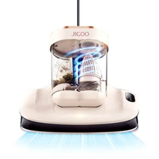 JIGOO Anti-mite Vacuum Cleaner Smart Dual-Cup 12KPa/99.9% Mite Elimination/55°C