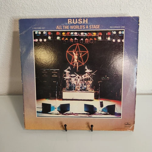 RUSH All The World's A Stage Trifold Double LP 1976 Mercury SRM27508 ROUGH COVER