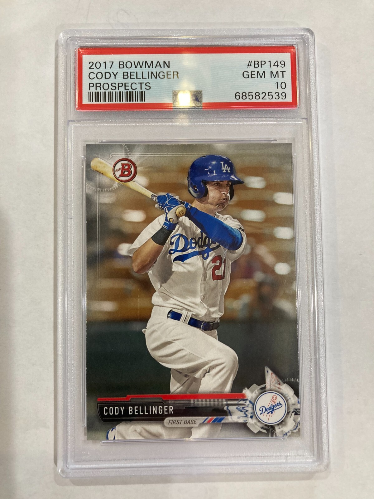 2017 Bowman Cody Bellinger Prospects #BP149 PSA 10 Los Angeles Dodgers