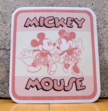 LIMITED REUSABLE VINYL STICKER TRADING CARD VINTAGE MICKEY  MINNIE MOUSE 3X3