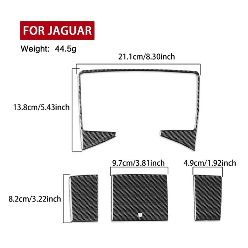4Pcs Fit For Jaguar F-TYPE 2013-2024 Real Carbon Fiber Reading Light Trim Set - Picture 8 of 11