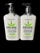 Hempz Herbal Body Lotion Dry Skin, Whipped Vanilla  Coconut Cream 17 fl oz