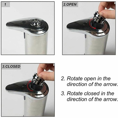 Automatic Touchless Soap Dispenser Motion Sensor Soap Dispenser Bathroom Kitchen - Picture 8 of 10