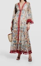 $660 Alice + Olivia Women's Ivory Alexandra Floral Maxi Dress Size 0
