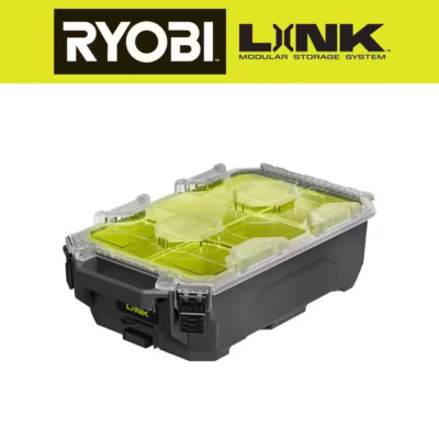 Compact 6-Compartment Small Parts Organizer Tool Storage System Durable Impact