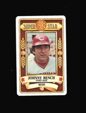 1982 Permagraphics JOHNNY BENCH credit card REDS Perma Graphics