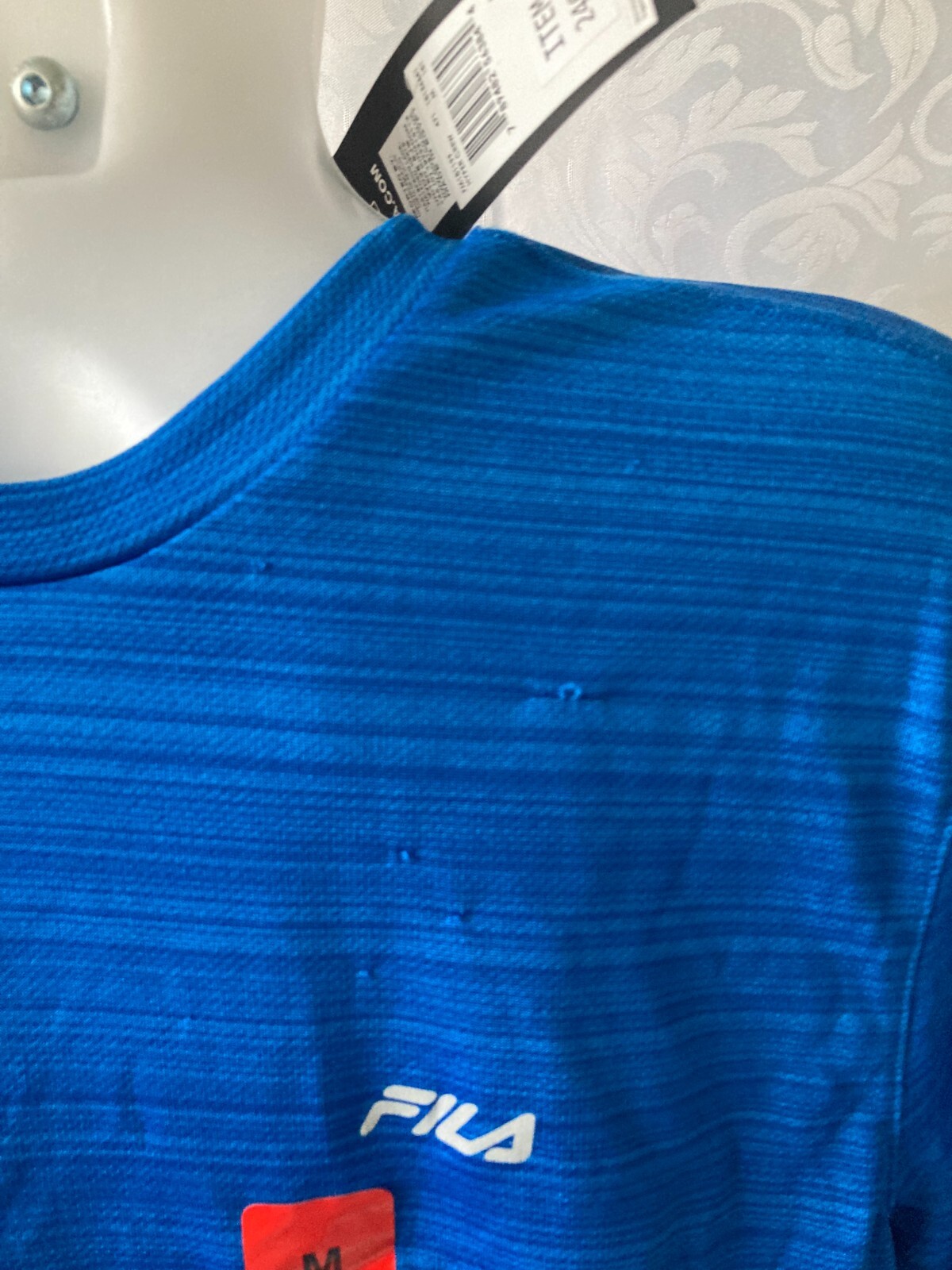 T shirt sportiva uomo Fila Training Hyper Crew taglia M blu manica corta nuova!