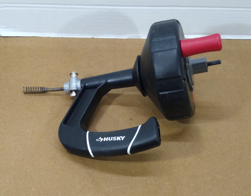 Husky Drum Auger Snake Drain Toliet Cleaner Clog Drains Tool 1/4 in. x 15 ft. - Afbeelding 1 van 6