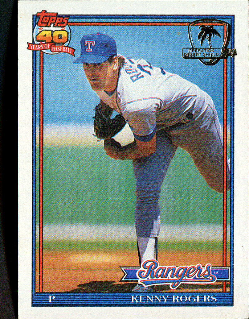 1991 Topps Desert Shield Kenny Rogers #332