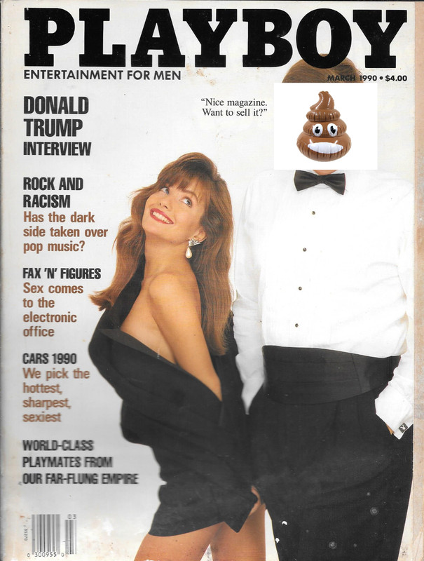 Playboy Magazine March 1990 Deborah Driggs Playmate DONALD DUMMY TRUMP Charity