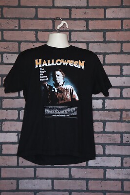 Men's Graphic T-shirt ''Halloween. The Night He Came Home'' | Black | New | Size L