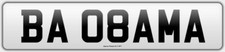 Private number plates - Barack Obama