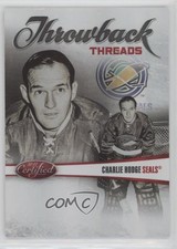 2010-11 Certified Throwback Threads Mirror Red 42/250 Charlie Hodge #5 0c2