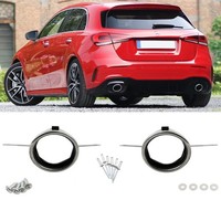 Sport Auspuffblenden SET Chrom Passt FüR Mercedes W177 Hatchback Nicht A35 AMG
