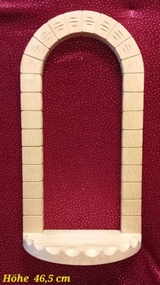 Bogenkonsole ''Maueroptik'' Höhe 46,5 cm, Linde geschnitzt gewachst