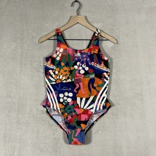 Adidas Womens Swimsuit Size 12 FARM RIO Multicolor One Piece Colorful