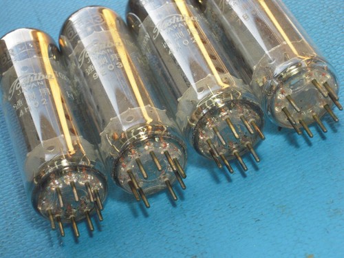 Lot De 9 Tubes 6RA3 Toshiba Japan – 6R-A3 Power Triode, Plaque à Trous Cuivre – NOS