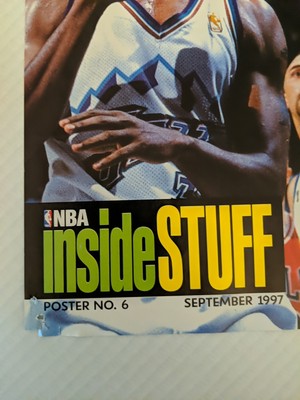 1995 NBA Inside Stuff Poster 6 Michael Jordan / Anfernee 