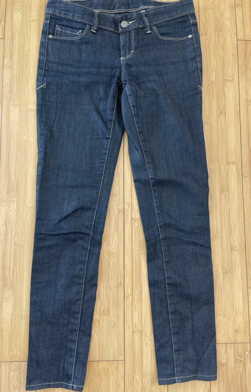AX ARMANI EXCHANGE SKINNY J11 DESIGNER JEANS WOMEN'S SIZE 0 (24-25) Dark Blue