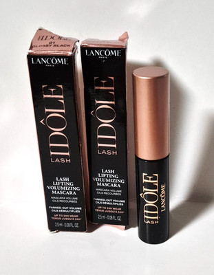 2 x Lancome IDOLE Lash Lifting Volumizing Mascara Feather Light 01 GLOSSY BLACK