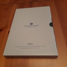 2023 Royal Mint UK BUNC Commemorative Coin Set - King Charles III