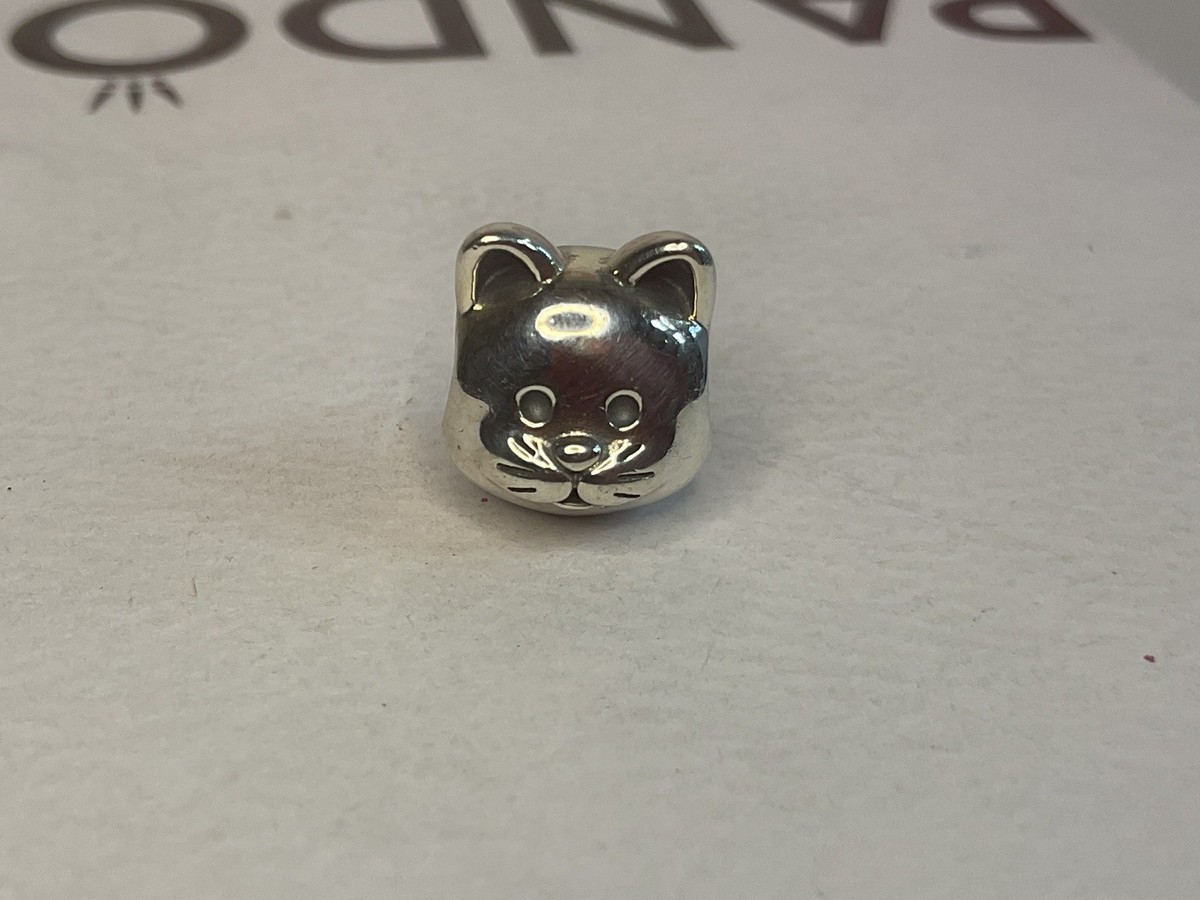 Pandora Cat Head Charm Retired  View 4