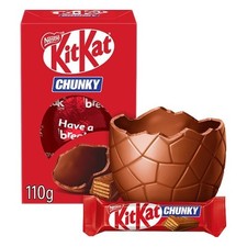 KitKat Chunky Milk Chocolate Small Easter Egg 12 x 110g FAST AND FREE DELIVERY