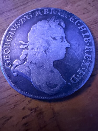 1715 Great Britain Half Crown George I Silver Early Hanoverian Coin