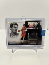 2018-19 Panini Noir New Wave Jerseys 72/99 Trae Young #NW-TYG Rookie RC