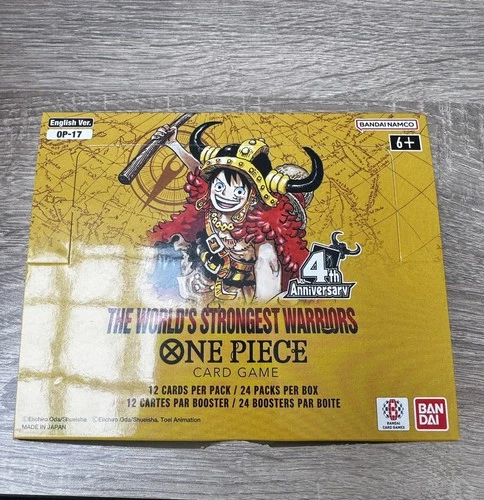 Bandai Namco One Piece OP-17 World's Strongest Warriors Booster Box ripped seal✅