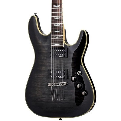 Schecter Guitar Research Omen Extreme6 Electric Guitar SeeThru Black